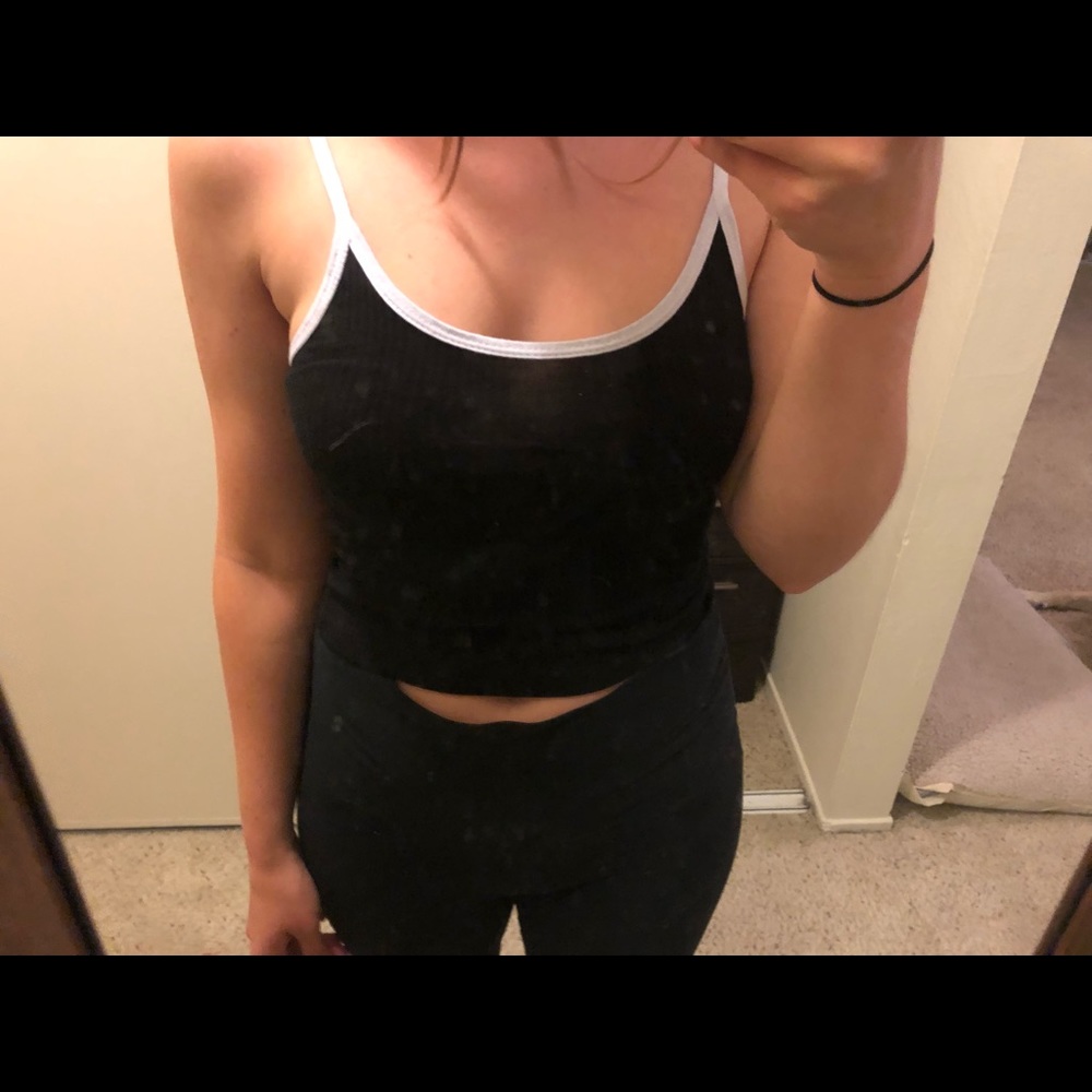 Brandy Melville / John galt black and white tank